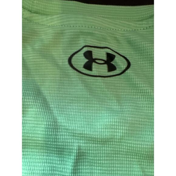 Under Armour Men's Tech Tee - Neon Green Sz Large short sleeve - Picture 6 of 6